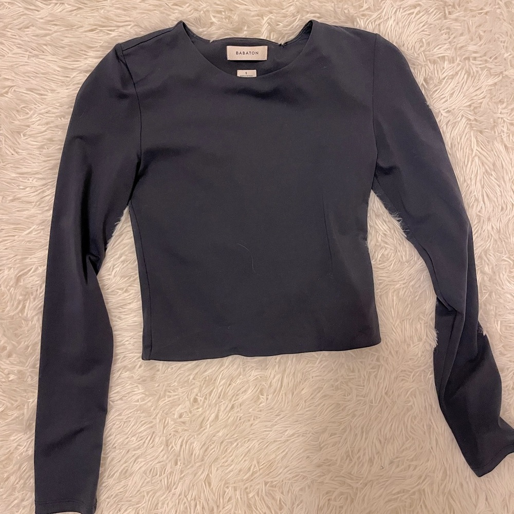 Aritzia babaton cropped contour longsleeve